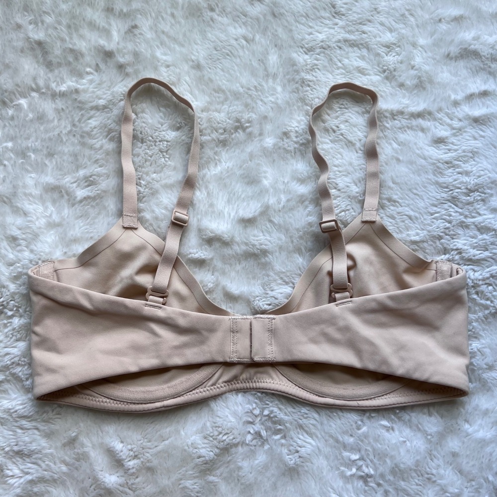 Skims Fits Everybody Underwire Bra 34C Clay Nude Tan Adjustable Straps RN158973 - Picture 6 of 10
